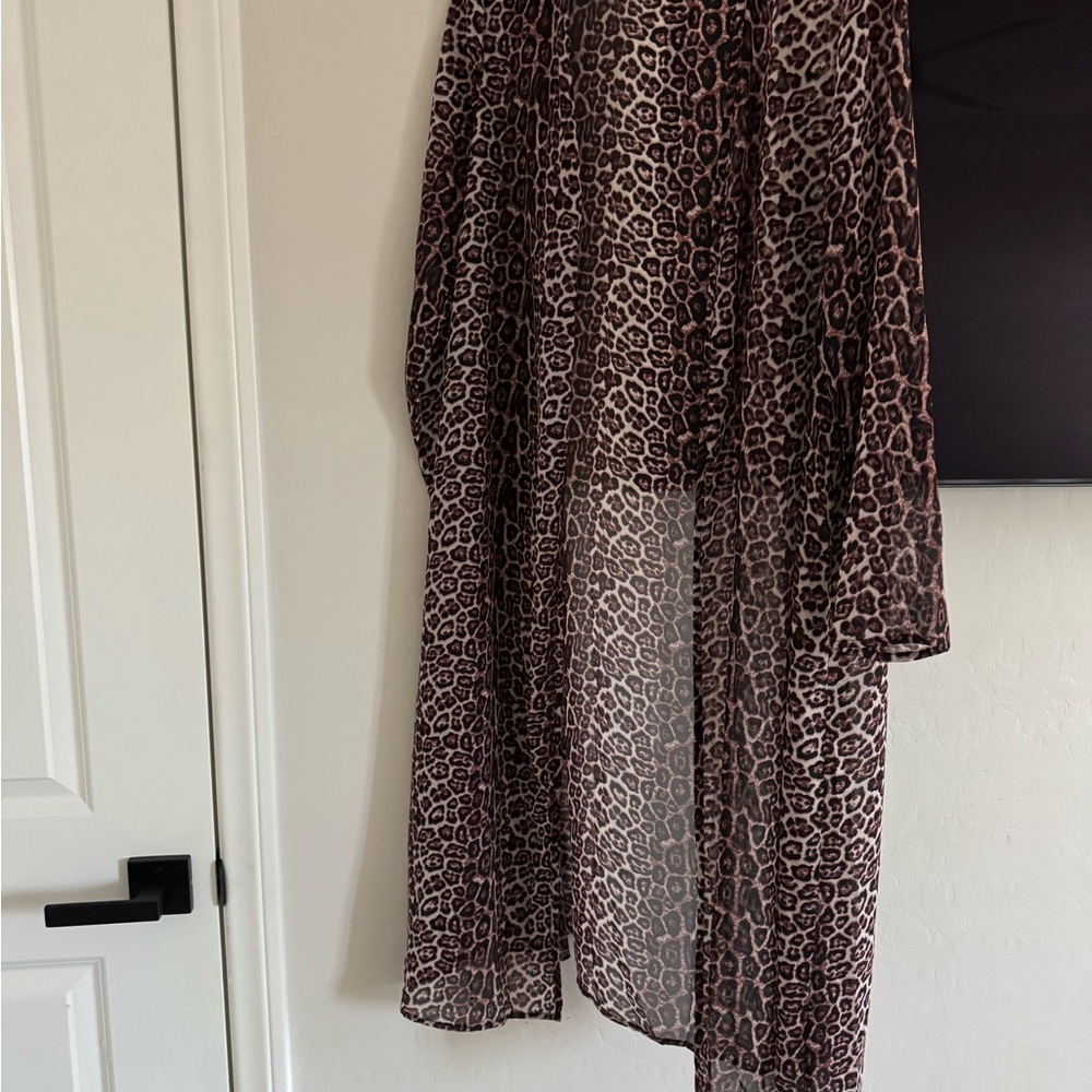 SHEIN Brown and Black Swim Coverup